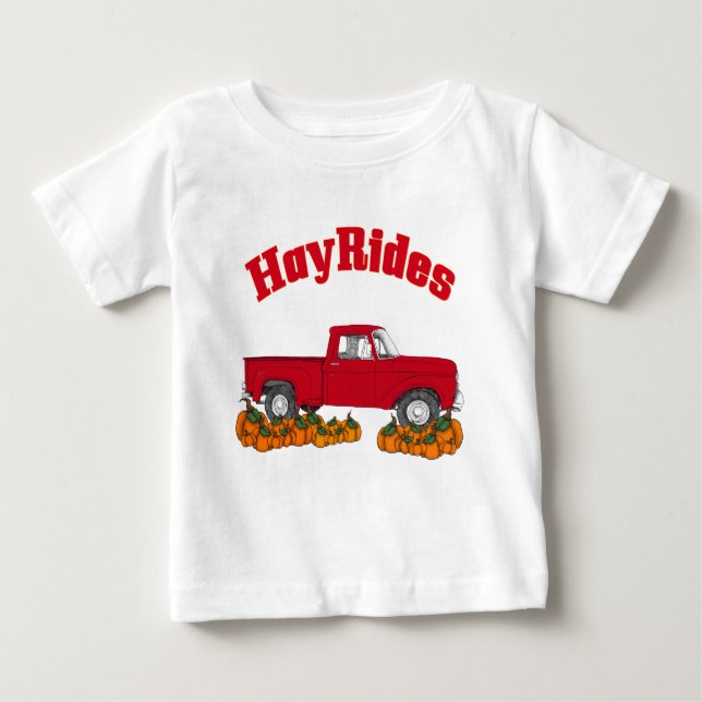Camiseta Para Bebê caia do feno (Frente)