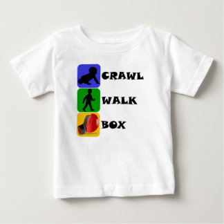 Camiseta Para Bebê Caixa da caminhada do rastejamento