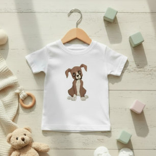 Camiseta Para Bebê Caixa de Fofura de Cachorro ou Bebê de Cachorro