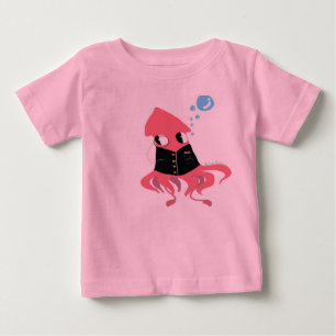Camiseta Para Bebê Calamar extravagante