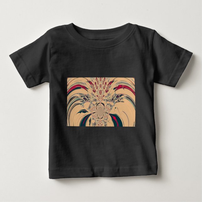 Camiseta Para Bebê Caleidoscópio Africano Vibrante: Uma Delícia de Pe (Frente)