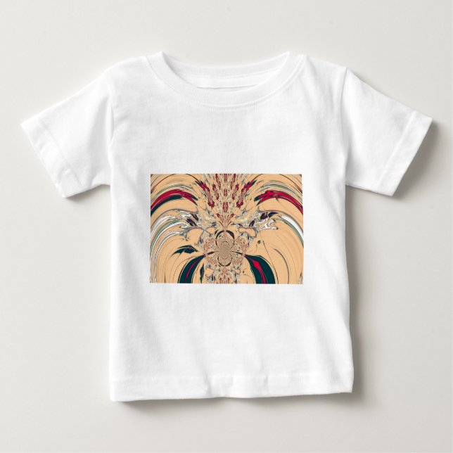 Camiseta Para Bebê Caleidoscópio Africano Vibrante: Uma Delícia de Pe (Frente)