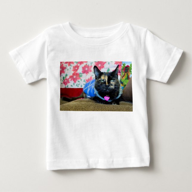 Camiseta Para Bebê Calico I (Frente)