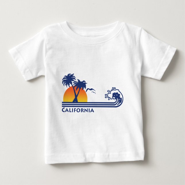 Camiseta Para Bebê Califórnia (Frente)