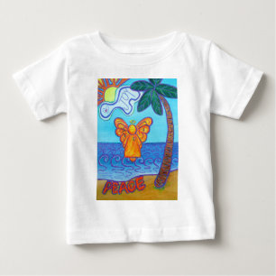 Camiseta Para Bebê California Beach Angel T-Shirt