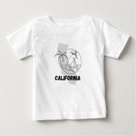 Camiseta Para Bebê california EUA