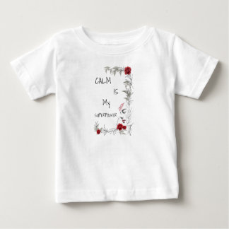Camiseta Para Bebê Calma É Meu Superpoder | Autoconfiança e Confiança