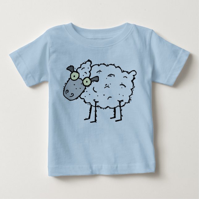 CAMISETA PARA BEBÊ CAMADAS DE BEBÊ COM OVELHA - TORREDEIROS - CRIANÇA (Frente)