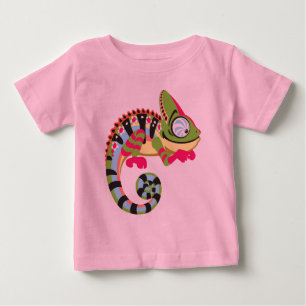 Camiseta Para Bebê camaleão dos desenhos animados