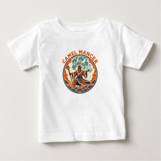 Camiseta Para Bebê Camel Mancer Wizard Desert Fantasy Mystic Art