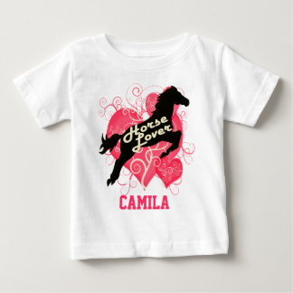 Camiseta Para Bebê Camila Personalizada para o Fuso Horso