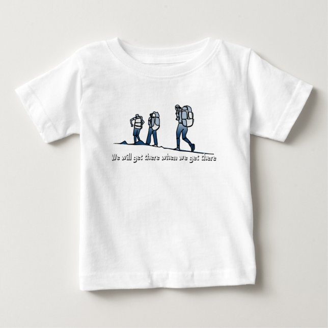 Camiseta Para Bebê Caminhando, Hiker, (Frente)
