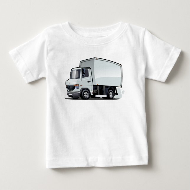 Camiseta Para Bebê Caminhão de animação (Frente)
