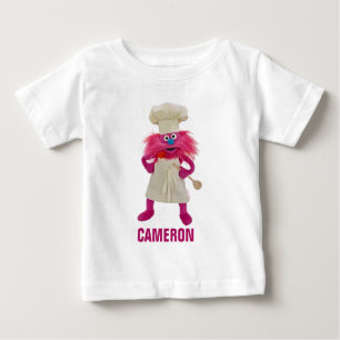 Camiseta Para Bebê Caminhão de Comida Monstro de Cookie Gonger Posi