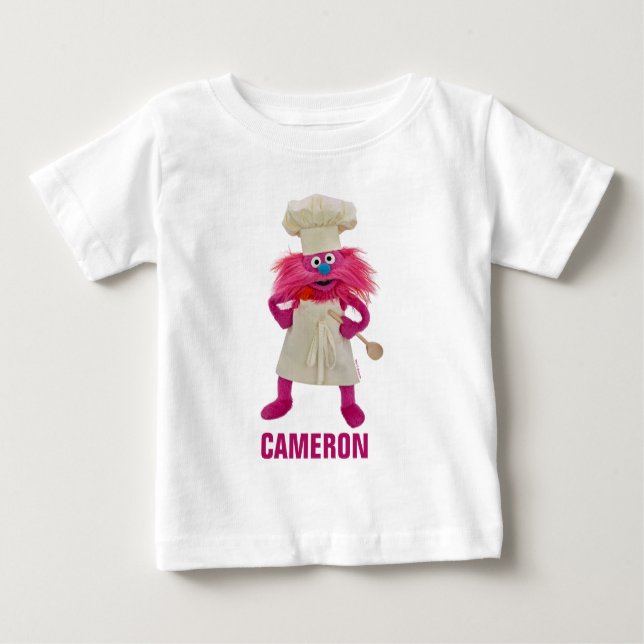 Camiseta Para Bebê Caminhão de Comida Monstro de Cookie | Gonger Posi (Frente)