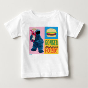 Camiseta Para Bebê Caminhão Foodie do Monstro do Biscoito Gonger Ma
