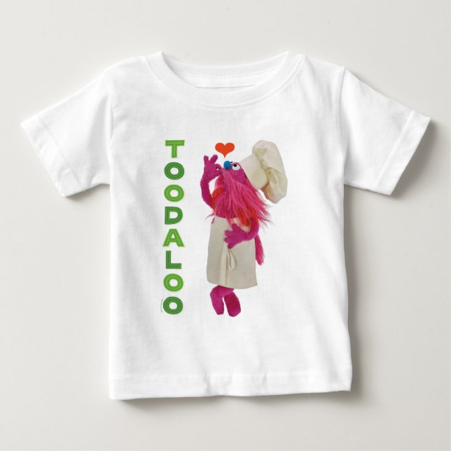 Camiseta Para Bebê Caminhão Foodie do Monstro do Biscoito | Toodaloo (Frente)