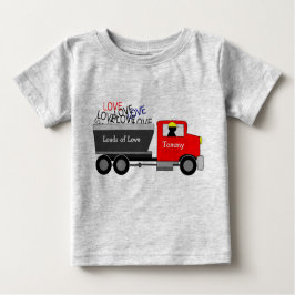 Camiseta Para Bebê Caminhão "Loads of Love"