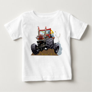Camiseta Para Bebê Caminhão monstro de cartum