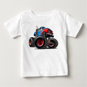 Camiseta Para Bebê Caminhão monstro de cartum