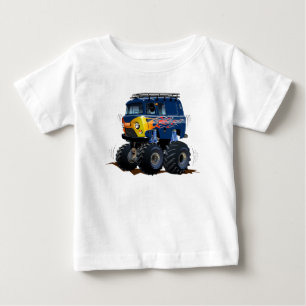 Camiseta Para Bebê Caminhão monstro de desenho animado