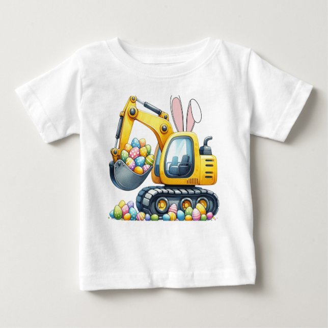 Camiseta Para Bebê Caminhão páscoa (Frente)