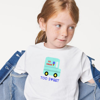 Camiseta Para Bebê Caminhão sorvete