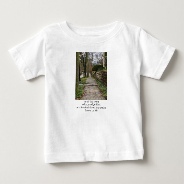 Camiseta Para Bebê Caminho de Desnível (Frente)
