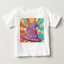 Camiseta Para Bebê Caminho do Mago do Haloween para os Doces