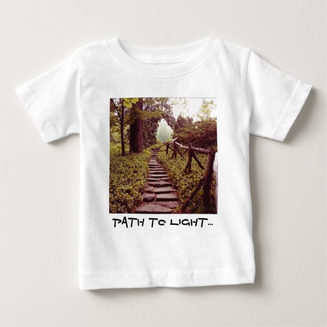 Camiseta Para Bebê Caminho para a Luz (Frente)