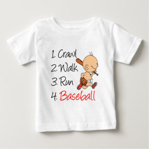 Camiseta Para Bebê Caminho Rastreado Correr Baseball