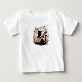 Camiseta Para Bebê Camisa-bebê - Gato preto