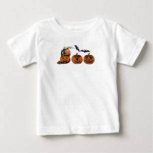 Camiseta Para Bebê Camisa/Dia das Bruxas/Abóbora