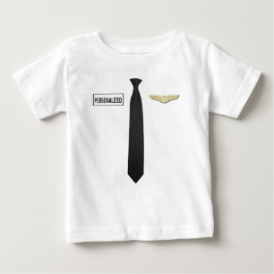 Camiseta Para Bebê Camisa-piloto personalizada, vestuário para crianç