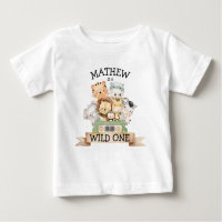 Camisa-primeiro aniversario Selvagem Safari Selvag