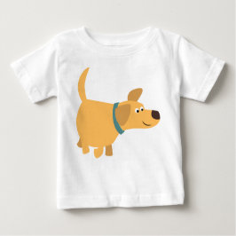 Camiseta Para Bebê Camisa-T-Bebê Amarelo-Labrador