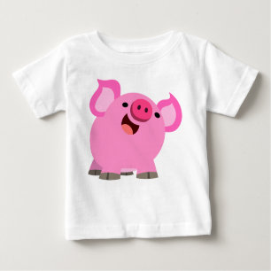 Camiseta Para Bebê Camisa-T-Bebê-Porco Ridículo