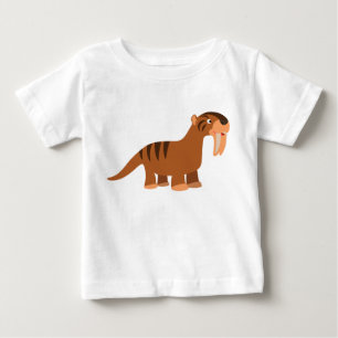Camiseta Para Bebê Camisa-T-Bebê, Tylacosmilus, Sorriso Bonito