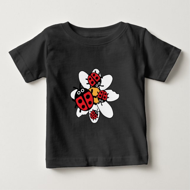 Camiseta Para Bebê Camisa-T da família de pássaros-brancos (Frente)