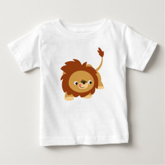 Camiseta Para Bebê Camisa-T De Bebê De Leão De Cartoon Sprightly