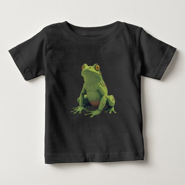 Camiseta Para Bebê Camisa-T de Sapos de Cartoon (Frente)