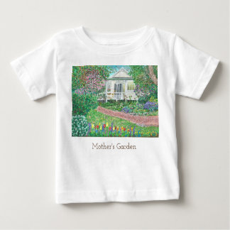Camiseta Para Bebê Camisa-T do bebê do jardim da mãe