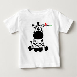 Camiseta Para Bebê Camisa-T do Bebê Zebra Stripy