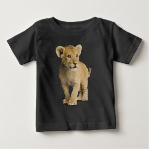 Camiseta Para Bebê Camisa-T do Cubo-Leão Adorável