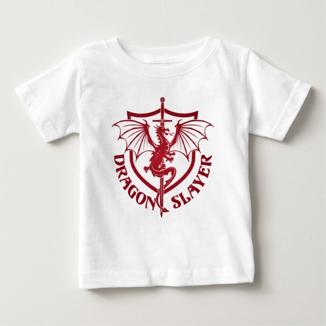 Camiseta Para Bebê Camisa-T do Dragão (Frente)