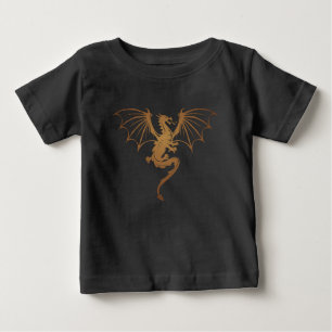 Camiseta Para Bebê Camisa-T do dragão majestoso