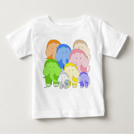 Camiseta Para Bebê Camisa-T do Elefante Dica