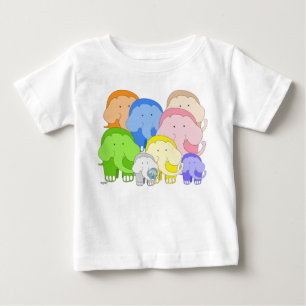 Camiseta Para Bebê Camisa-T do Elefante Dica