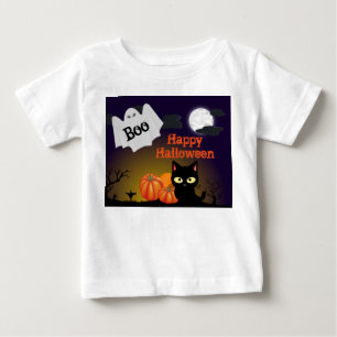 Camiseta Para Bebê Camisa-T Fantasma do Halloween das Crianças Bonit