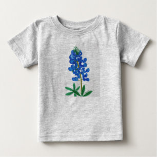 Camiseta Para Bebê Camisa-T para crianças com Bluebonnet em estrela